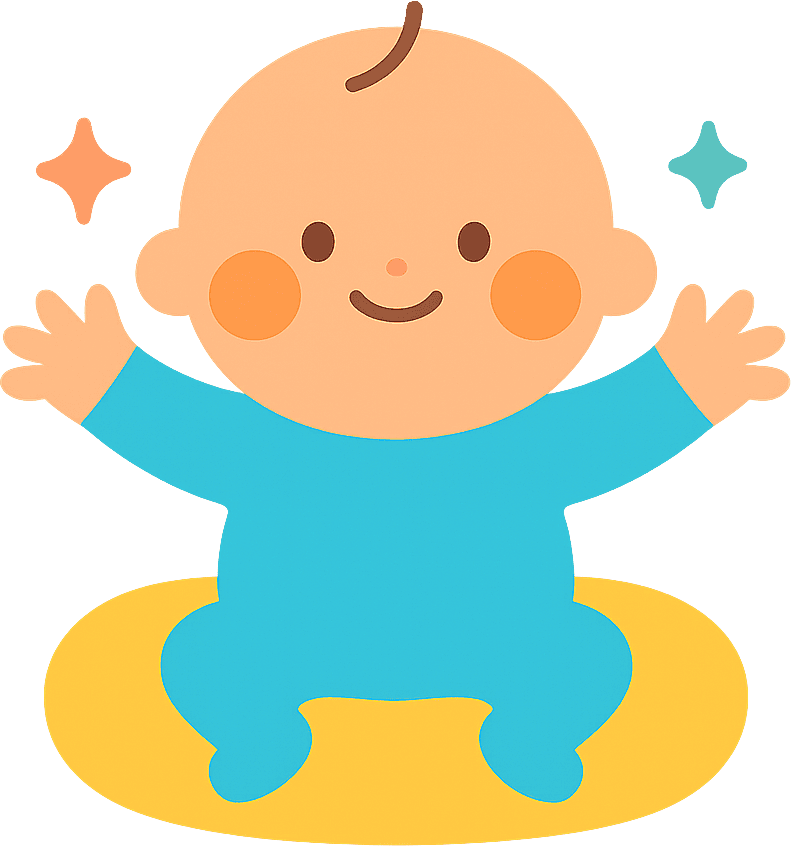 Newborn reflexes illustration