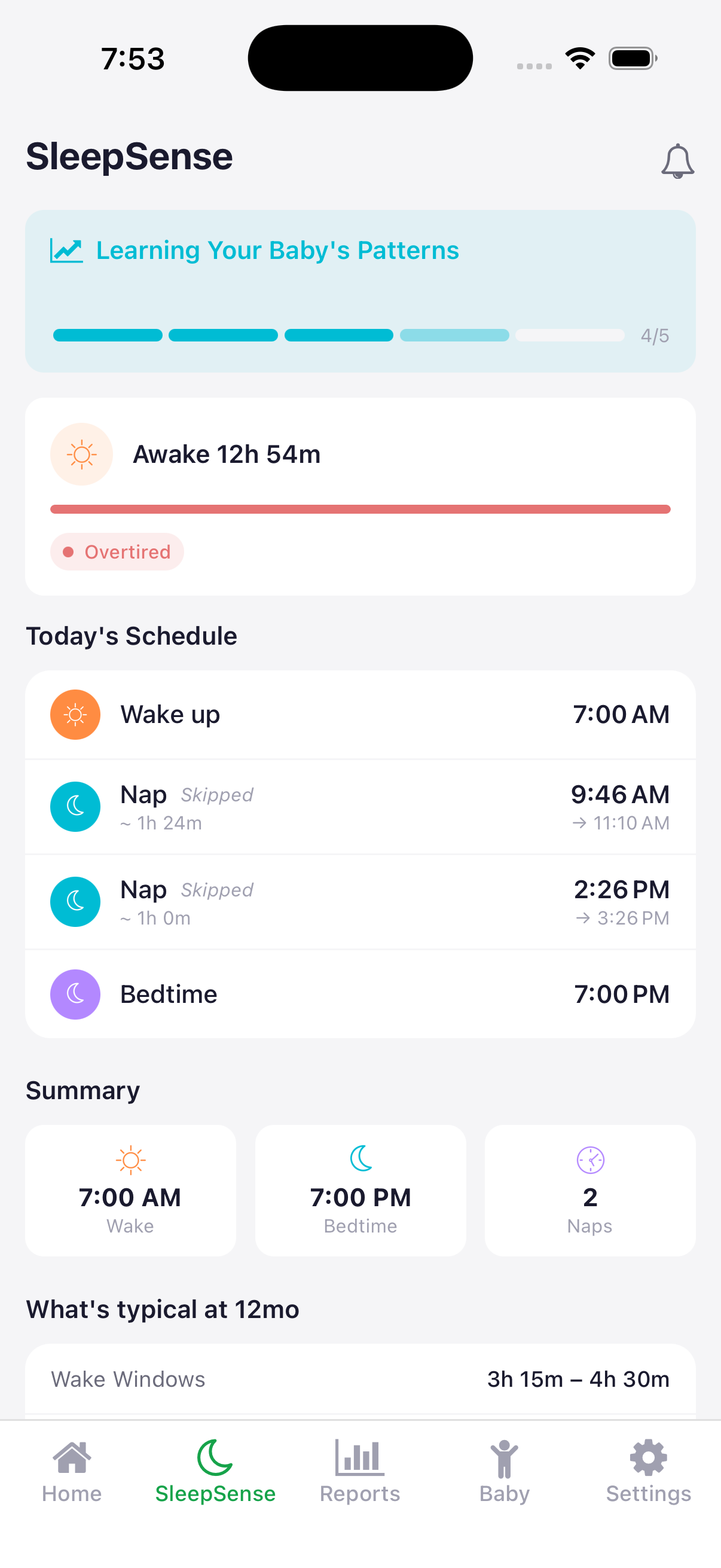 SleepSense predictions