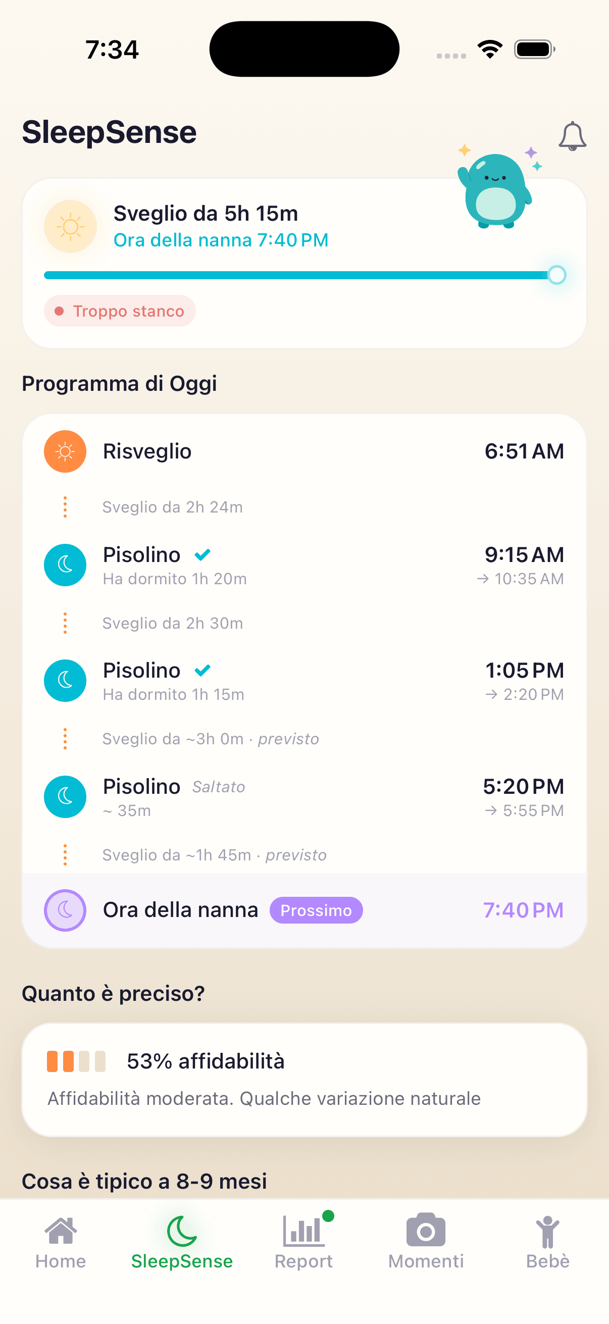 Previsioni SleepSense