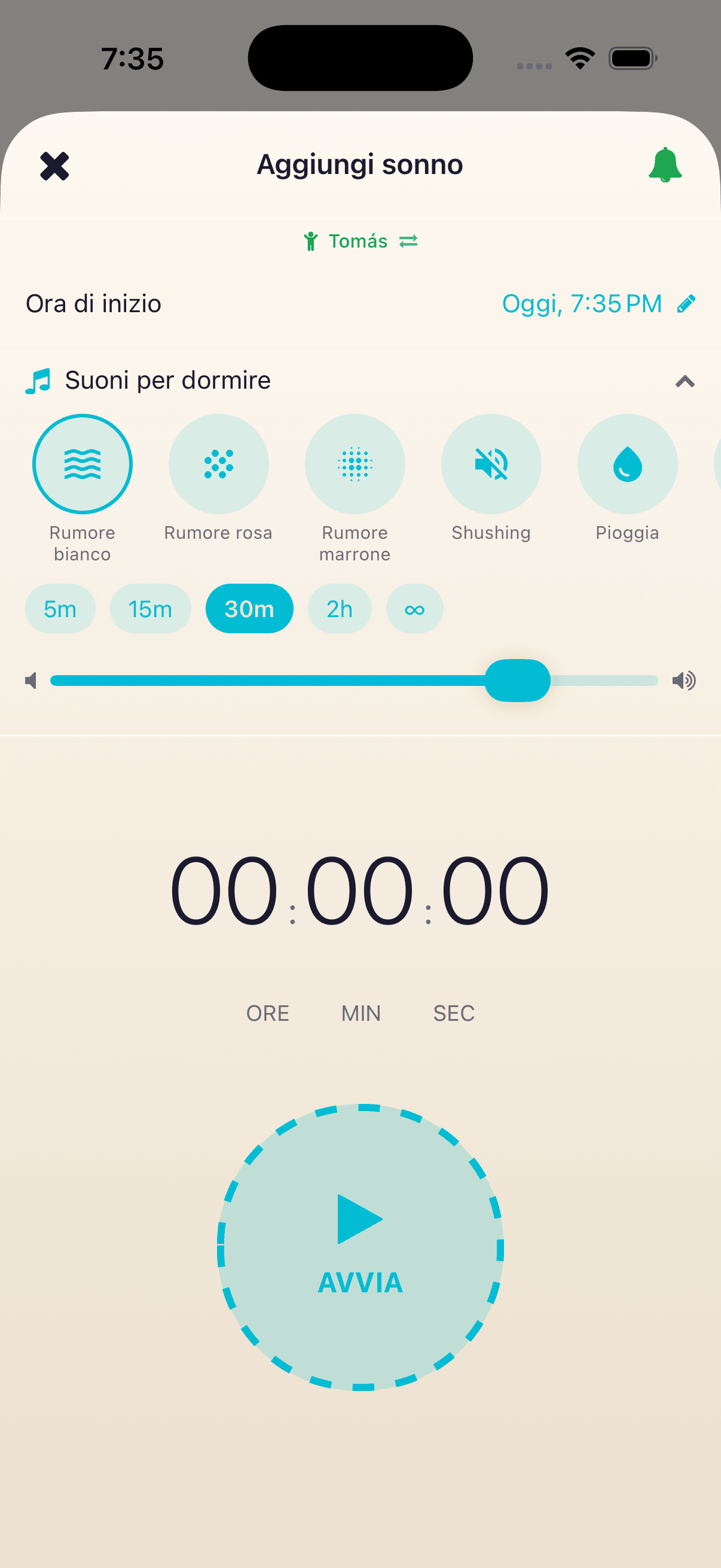 Timer del sonno