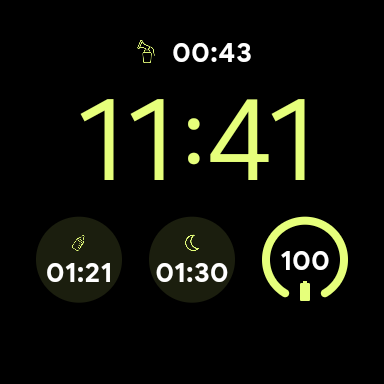 nappi complications on a Wear OS watch face