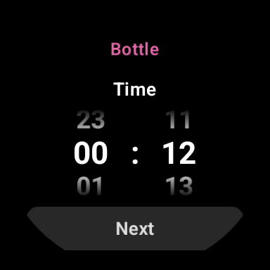 Wear OS bottle log